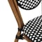 Flash Furniture Lourdes Thonet French Bistro Stack Chair Natural/White PE Rattan and Bamboo Alum Frme, Natural, 4PK 4-SDA-AD642002S-BKWH-NAT-GG - alternate 5